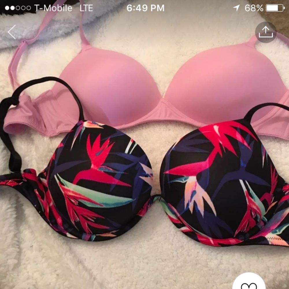 Pink Victoria's Secret bras.